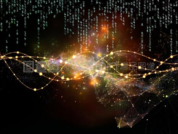 网络信息技术 正弦波、数字、灯光与节点振荡的融合